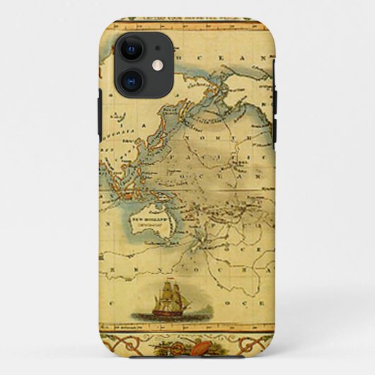 旧アンティーク世界地図 Case-Mate iPhoneケース (裏面)