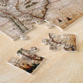 旧アンティーク北・南アメリカの地図 ジグソーパズル (側面)