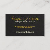 旧アンティーク書店ブックディーラーの名刺 名刺 (裏面)