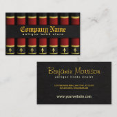 旧アンティーク書店ブックディーラーの名刺 名刺 (正面/裏面)