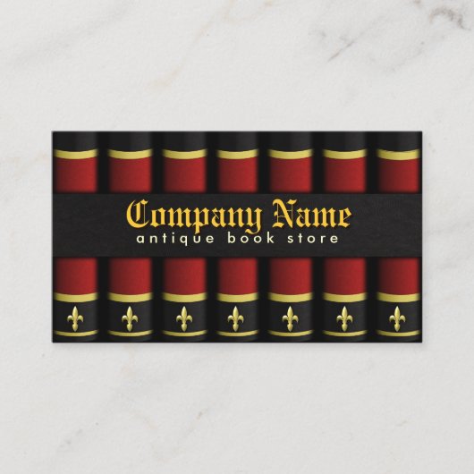 旧アンティーク書店ブックディーラーの名刺 名刺 (正面)