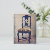 旧アンティーク椅子はがき ポストカード (スタンド正面)