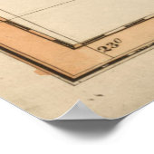 旧アーカンソー州地図(1817) ポスター (角)