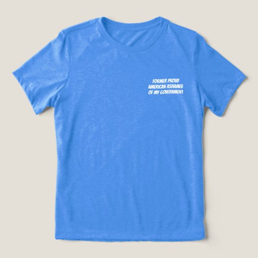 旧ア誇りを持ったメリカTシャツ トライブレンドTシャツ (デザイン正面)