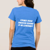 旧ア誇りを持ったメリカTシャツ トライブレンドTシャツ (裏面)