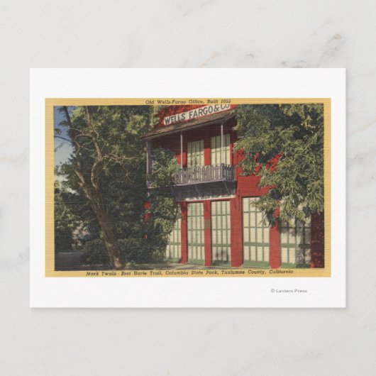 旧ウェルズ・ファーゴ事務所の見解(1855) ポストカード (正面)