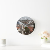 旧エルサレムのスカイライン ラウンド壁時計 (ホーム)