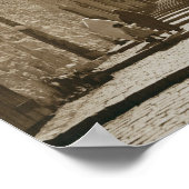 旧エルサレムの路地 ポスター (角)