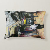 旧エルサレム旧市街地を歩いて家に帰る アクセントクッション (裏面)