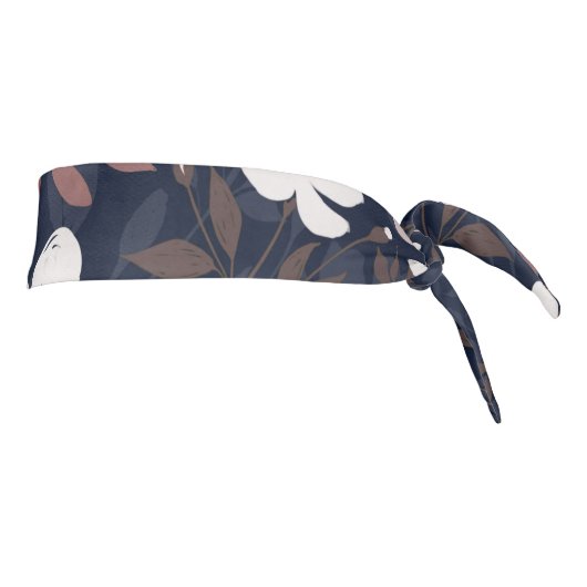 旧エレガントバラピンクフローラブルーブラシデザイン タイヘッドバンド (回転90)