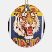 旧オリジナルヴィンテージタイガーサーカスのポスター1900s セラミックオーナメント (左)