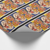 旧オリジナルヴィンテージタイガーサーカスのポスター1900s ラッピングペーパー (角)