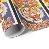 旧オリジナルヴィンテージタイガーサーカスのポスター1900s ラッピングペーパー (ロールコーナー)