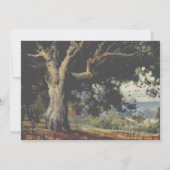 旧オーク材の木の紐が光るカントリ素朴ーウェディング 招待状 (裏面)