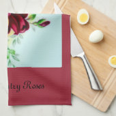 旧カントリーバラ キッチンタオル (四つ折り)