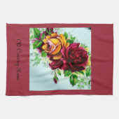 旧カントリーバラ キッチンタオル (横)