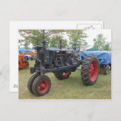 旧ガスエンジントラクタ ポストカード (正面/裏面)