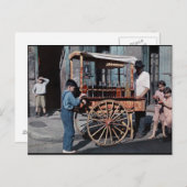 旧クォーフランスのタートカート ポストカード (正面/裏面)