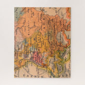 旧クラシックヨーロッパの地図 ジグソーパズル (縦)