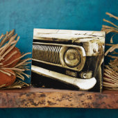 旧クラシック車のヘッドライト#2 フォトプラーク (側面)