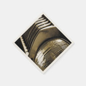 旧クラシック車ヘッドライト スタンダードカクテルナプキン (角)