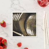 旧クラシック車ヘッドライト スタンダードカクテルナプキン (インサイチュ)