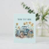 旧クール国トラクター追加文字 ポストカード (スタンド正面)