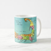 旧ケープコッド地図 コーヒーマグカップ (正面右)