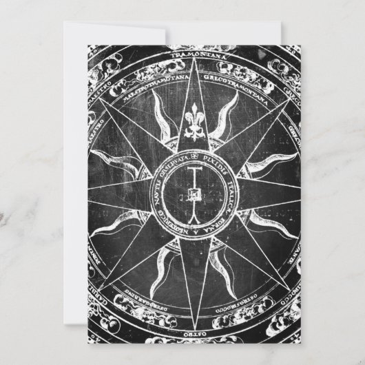 旧コンパスローズ 招待状 (正面)