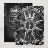 旧コンパスローズ 招待状 (正面/裏面)