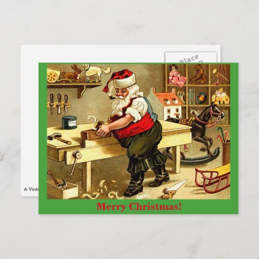 旧サファッションドンタの工房クリスマスはがき シーズンポストカード (正面/裏面)