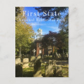 旧スウェーデン教会と教会ヤードファースト州NHP ポストカード (正面)