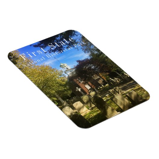 旧スウェーデン教会と教会ヤードファースト州NHP マグネット (右側)