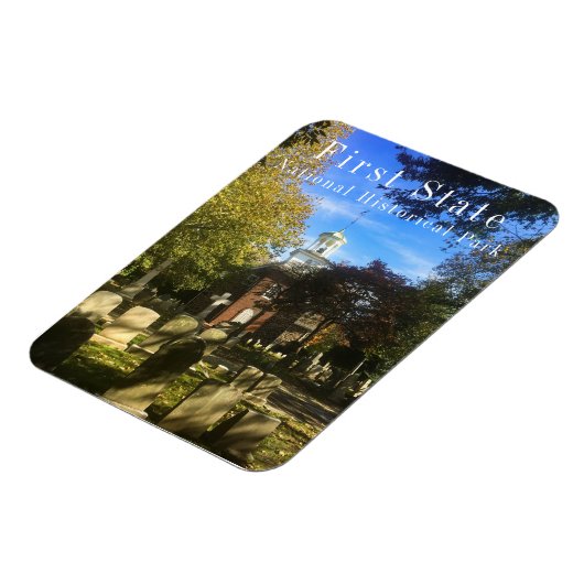 旧スウェーデン教会と教会ヤードファースト州NHP マグネット (左側)