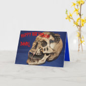 旧スカル誕生日カード カード (黄色い花)