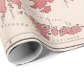 旧スコットランド地質の地図(1881) ラッピングペーパー (ロールコーナー)