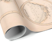 旧スコットランド西海岸と都市の地図(1872) ラッピングペーパー (ロールコーナー)