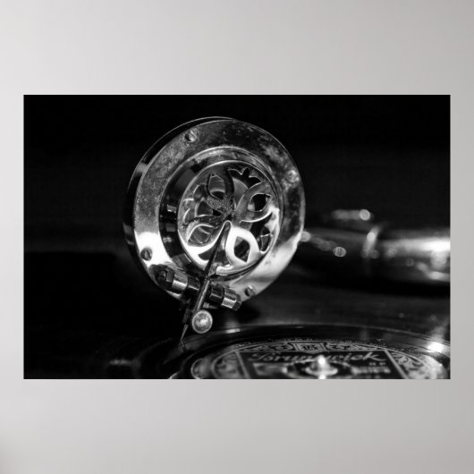 旧スタイルグラマフォン奏者 ポスター (正面)