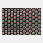 旧スタイルワンアーム盗賊スロットマシン賭博 ラッピングペーパーシート (正面3)