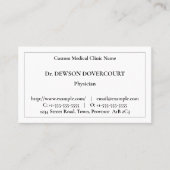 旧スタイル医ファッションド学専門家 名刺 (正面)