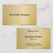 旧スタイル文字金ゴールドヴィンテージノスタルジッククラシックな外観 名刺 (正面/裏面)