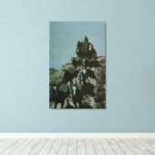 旧ステージコーチのプレインズバイレミントン キャンバスプリント (インサイチュ (ウッドフロア))