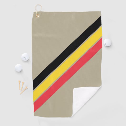 旧ストライプの校70年代80年代レトロレースストライプ ゴルフタオル (インサイチュ)