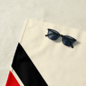 旧ストライプの校70年代80年代レトロレースストライプ ビーチタオル (インサイチュ)