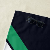 旧ストライプの校70年代80年代レトロレースストライプ ビーチタオル (インサイチュ)