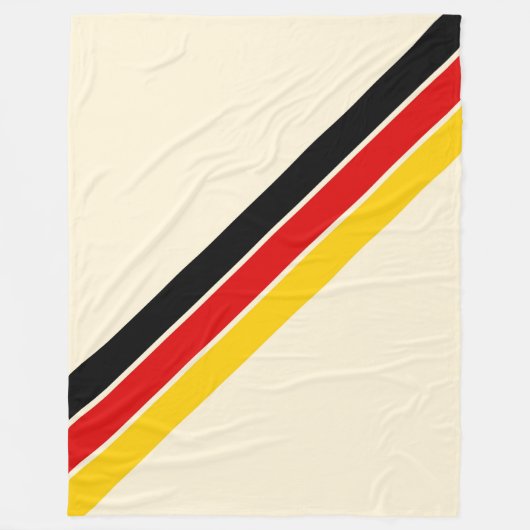 旧ストライプの校70年代80年代レトロレースストライプ フリースブランケット (正面)