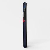 旧ストライプの校70年代80年代レトロレースストライプ Case-Mate iPhoneケース (裏面/左)