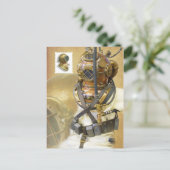 旧ダイビング機器，ダイビングミュージアムの歴史，フロリダ ポストカード (スタンド正面)