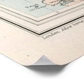 旧チャンネル諸島の地図（1904年）ガーンジー&ジャージー ポスター (角)