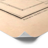 旧テキサス州地図(1857)ヴィンテージTXローンスター州聖 ポスター (角)